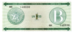 Serie B - 1 Peso 1985 - Certificado de Divisa
