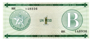 Serie B - 1 Peso 1985 - Certificado de Divisa