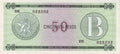 Serie B - 50 Pesos 1985 - Certificado de Divisa