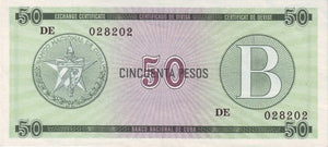 Serie B - 50 Pesos 1985 - Certificado de Divisa