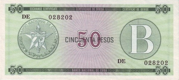 Serie B - 50 Pesos 1985 - Certificado de Divisa