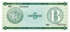 Serie B - 5 Pesos 1985 - Certificado de Divisa