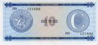 Serie C - 10 Pesos 1985 - Certificado de Divisa - Canto Fino ED
