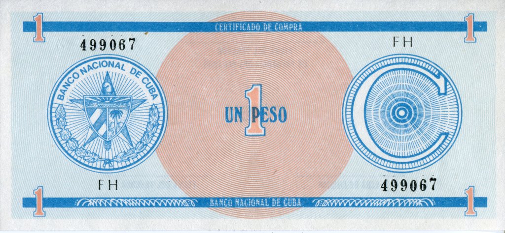 Serie C - 1 Peso 1985 - Certificado de Divisa