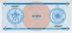Serie C - 1 Peso 1985 - Certificado de Divisa
