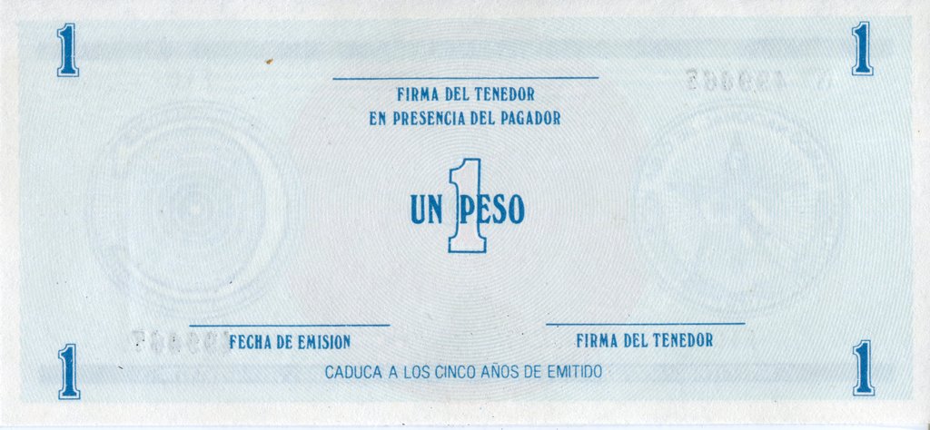 Serie C - 1 Peso 1985 - Certificado de Divisa