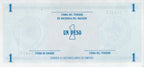 Serie C - 1 Peso 1985 - Certificado de Divisa