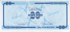 Serie C - 20 Pesos 1985 - Certificado de Divisa - Canto Fino EC