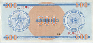 Serie C - 500 Pesos 1985 - Certificado de Divisa