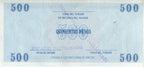 Serie C - 500 Pesos 1985 - Certificado de Divisa