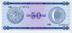 Serie C - 50 Pesos 1985 - Certificado de Divisa - Canto Fino EB