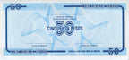 Serie C - 50 Pesos 1985 - Certificado de Divisa - Canto Fino EB