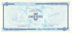 Serie C - 5 Pesos 1985 - Certificado de Divisa - Canto Fino EE