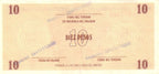 Serie D - 10 Pesos 1985 - Certificado de Divisa - Canto Ancho