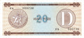 Serie D - 20 Pesos 1985 - Certificado de Divisa - Canto Fino