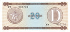 Serie D - 20 Pesos 1985 - Certificado de Divisa - Canto Fino