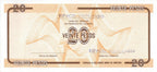 Serie D - 20 Pesos 1985 - Certificado de Divisa - Canto Fino