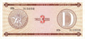 Serie D - 3 Pesos 1985 - Certificado de Divisa - Canto Fino