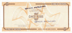 Serie D - 5 Pesos 1985 - Certificado de Divisa - Canto Fino
